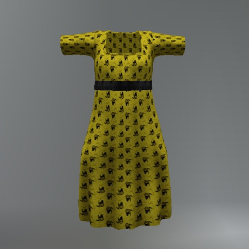 Yellow Reaper Mesh Child Dress box