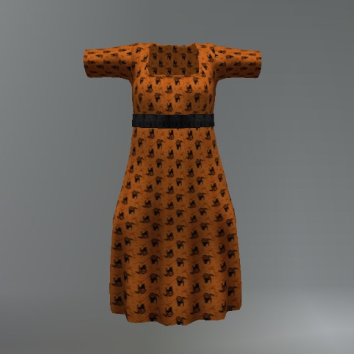 Orange Reaper Mesh Child Dress box