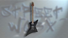 Black Warlock Style Guitar Tip Jar