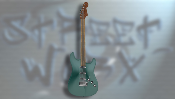 Black Warlock Style Guitar Tip Jar