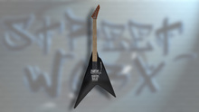Black Warlock Style Guitar Tip Jar