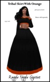 *RTG Tribal Skirt With Orange