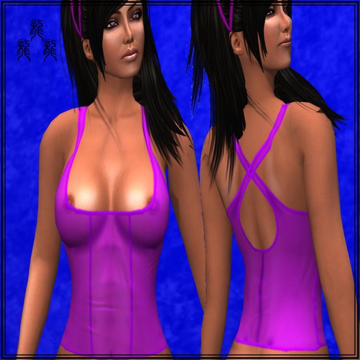 Latex(Purple)-Xback-top-Dragons'