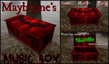 ! ! MJ's Haunted 'Music' Box - Blood Red