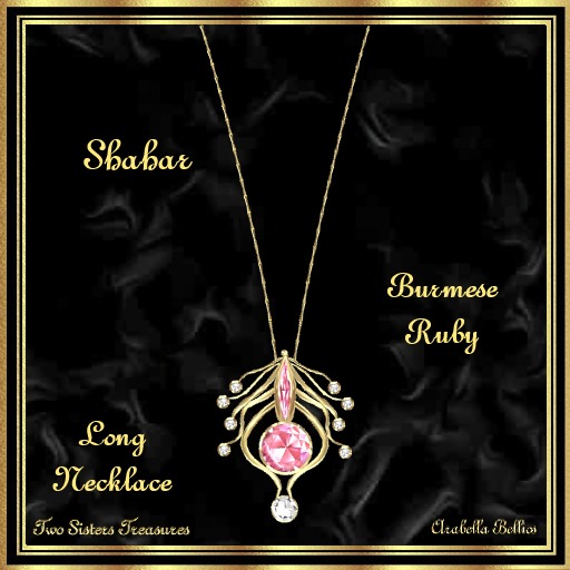 TST - SHAHAR DIAMOND & BURMESE RUBY LONG NECKLACE YG.