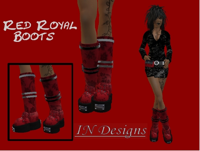 :IN Designs: Red Royal Boots