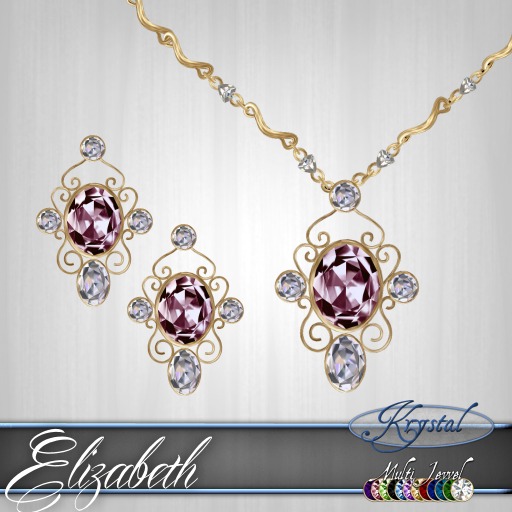 ::: Krystal ::: Elizabeth - Jewelry Set - Gold (MultiJewel)