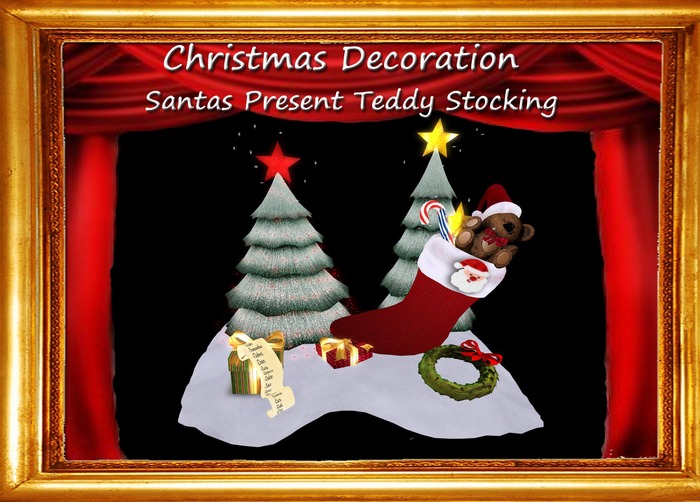 Santas Present Teddy Stocking SALE
