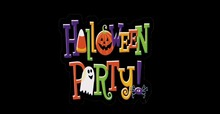 Halloween Party sign texture full perms