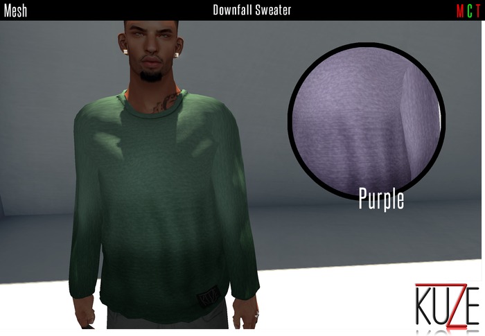 .kuZe. Downfall Sweater - Purple