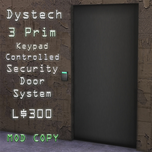 Dystech 3 Prim Keypad Controlled Security Door System 1.0.0