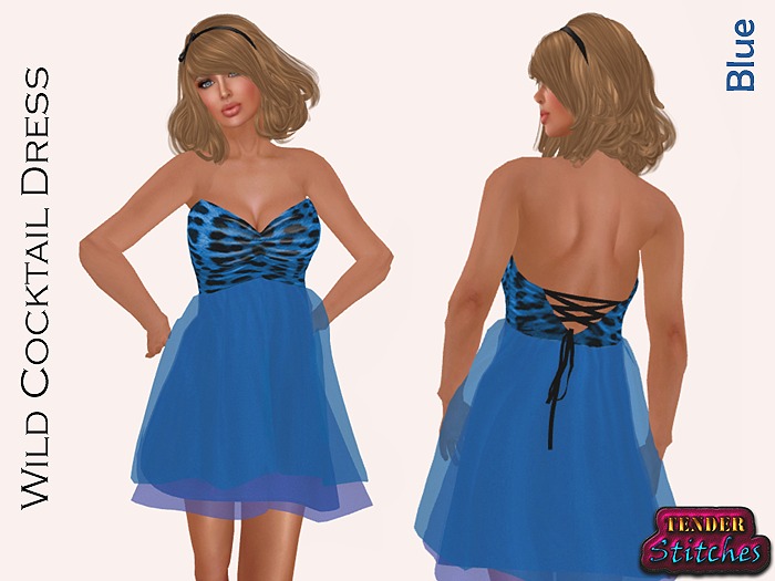 [TS] Wild Cocktail Dress - BLUE