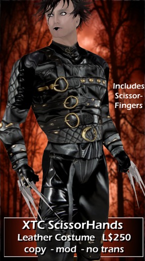 XTC ScissorHands Leather Costume (Mens)