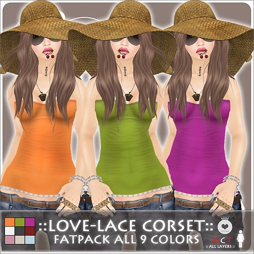 ::LEO-NT:: LOVE-LACE Corset Fatpack all 9 Colors