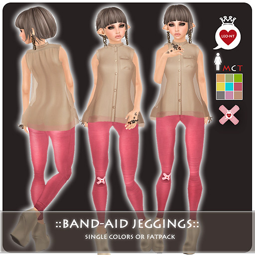 ::LEO-NT:: BAND-AID Jeggings [Fatpack 9 Colors]
