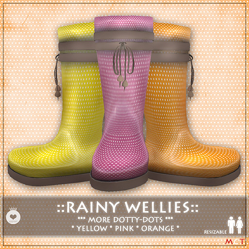 ::LEO-NT:: RAINY WELLIES *more DOTTY-DOTS*