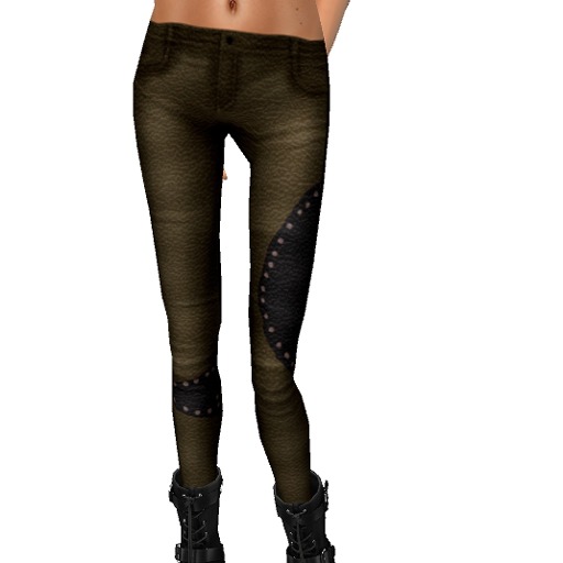 pants leather brown