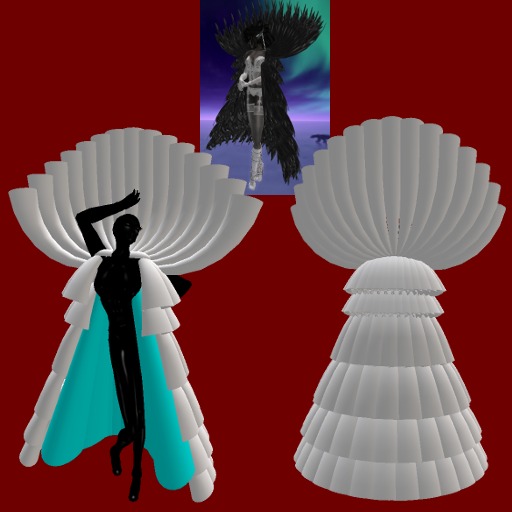 Second Life Marketplace - *The Seer* v2 Fur/Feather Cape long (box)