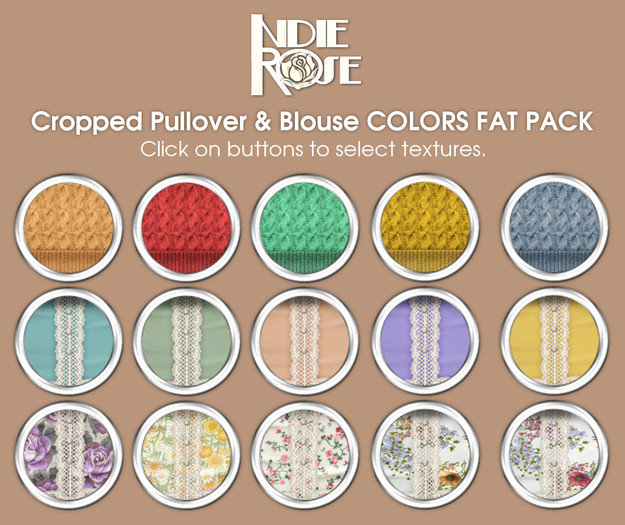 ~*INDIE ROSE*~ MESH Cropped Pullover & Blouses DEMOS