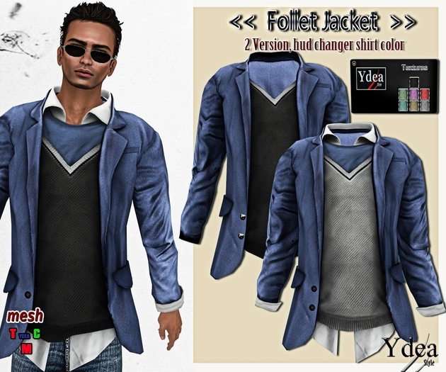 *Ydea* Follet jacket men navy