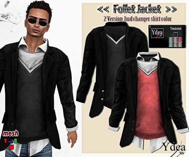 *Ydea* Follet jacket men black