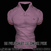 *GUARDED CROSS/Men’s-Wear* GC Polo Shirt XII: Smoke Pink