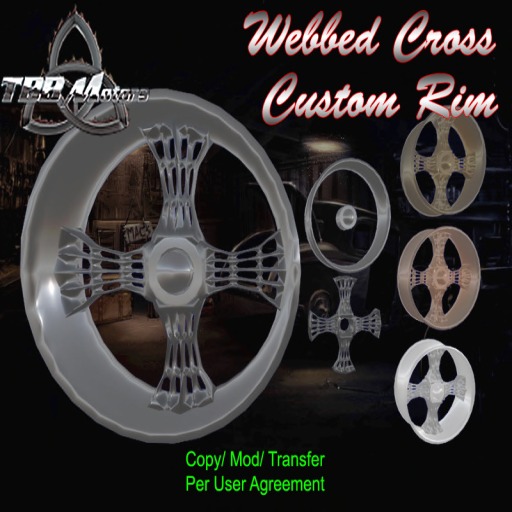 TBB Webbed Cross Rim - Custom Chopper Parts