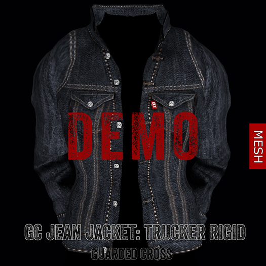* GUARDED CROSS/Men’s-Wear * GC Jean Jacket: Trucker Rigid -DEMO-
