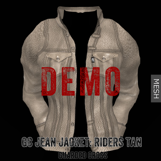 * GUARDED CROSS/Men’s-Wear * GC Jean Jacket: Riders Tan -DEMO-