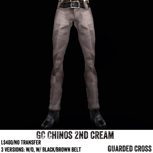 * GUARDED CROSS/Men’s-Wear * GC Chinos 2nd Cream