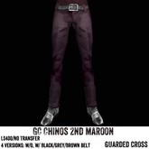 * GUARDED CROSS/Men’s-Wear * GC Chinos 2nd Maroon
