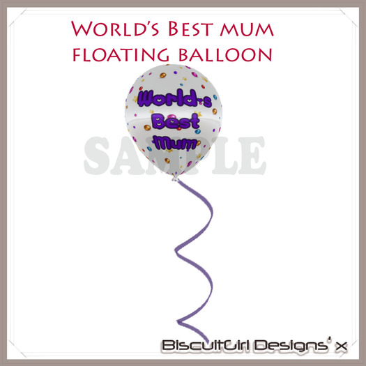 World's Best Mum Floating Balloon