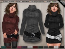 DN Mesh: Peggy Winter Dress w HUD & Tango Appliers