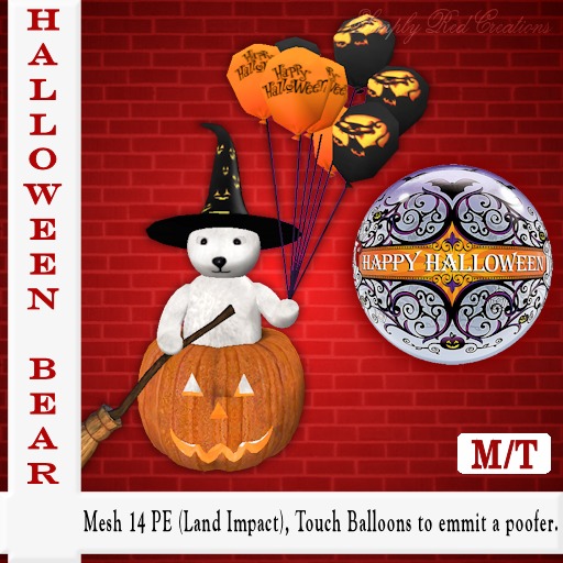 *SRC* Happy Halloween Bear (Mesh)(No2)