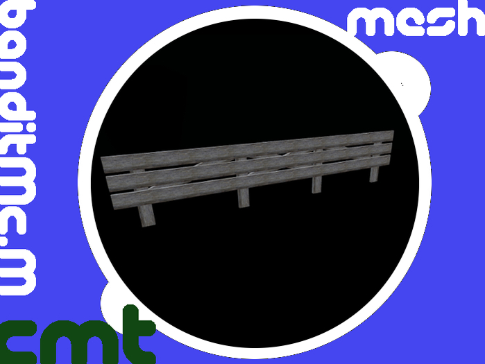 F2 Wooden fence BIG Mesh - full perm