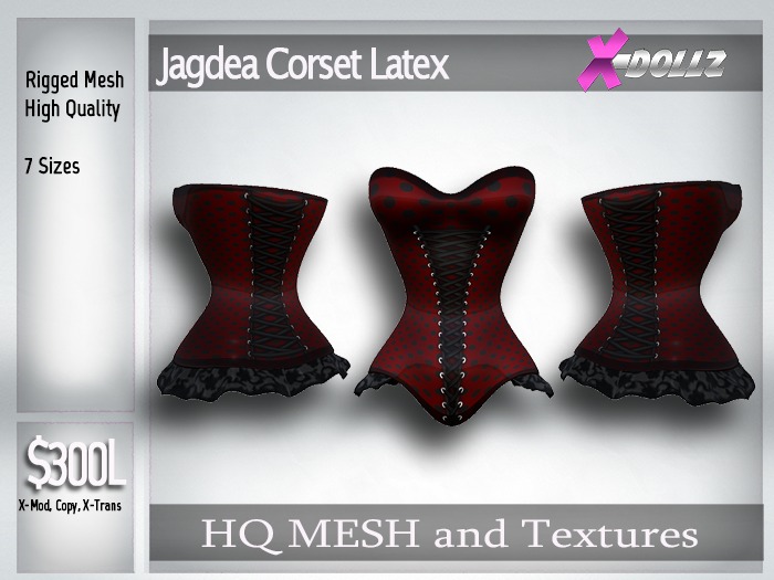 X-DollZ Zippered Latex Couture Boxed