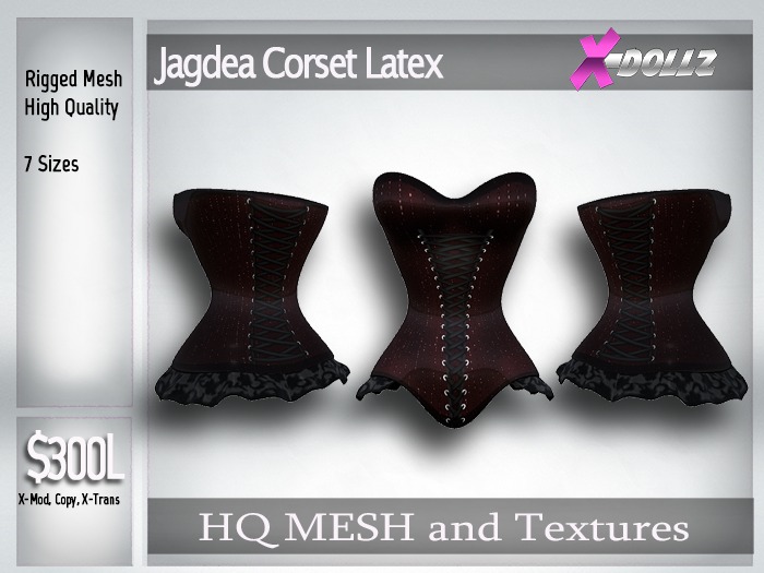 X-DollZ Zippered Latex Couture Boxed