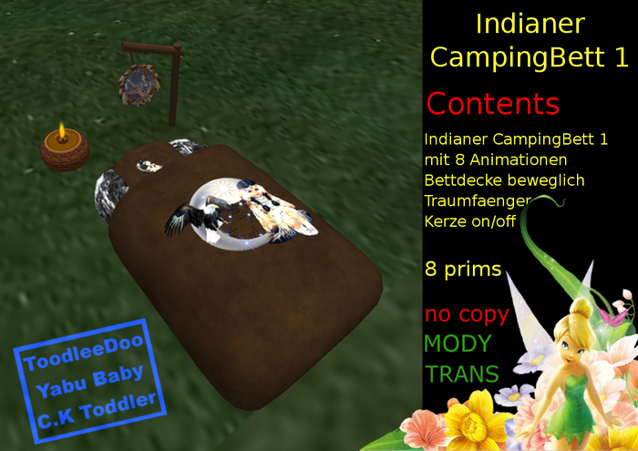 Indianer CampingBett 1