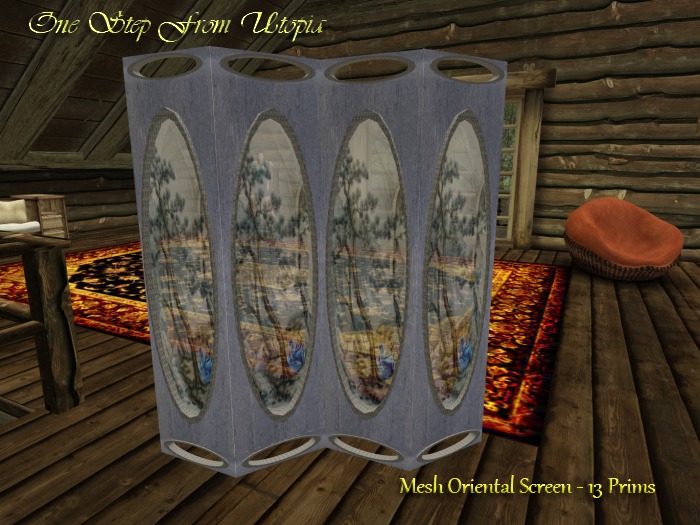 Oriental Screen - Blue