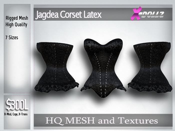 X-DOLLZ Jagdea Corset ORNATE LATEX