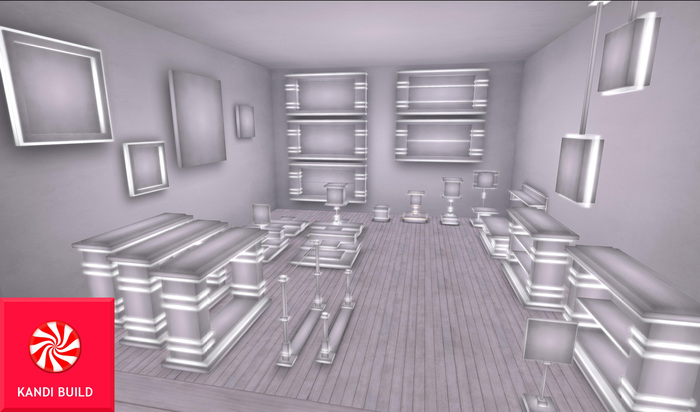 KANDI BUILD Zuiver Arktisk mesh display set