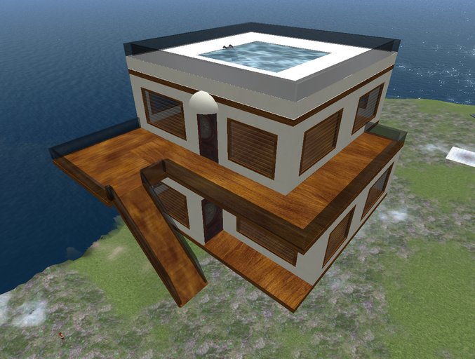 house 73 prims x 1024 sqm lands