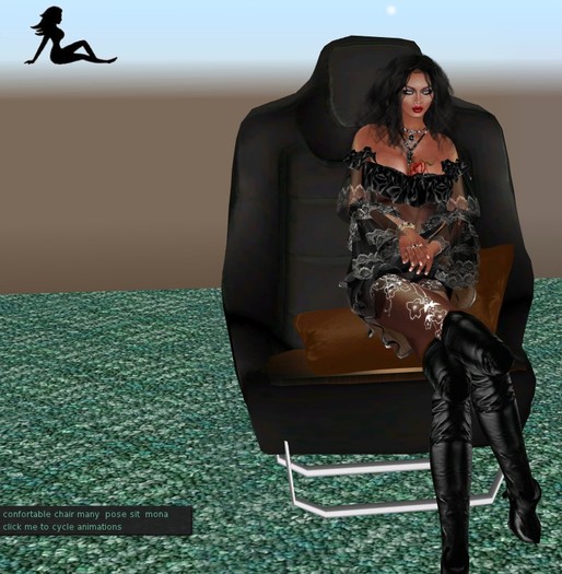 confortable chair 17  poses sit  mona