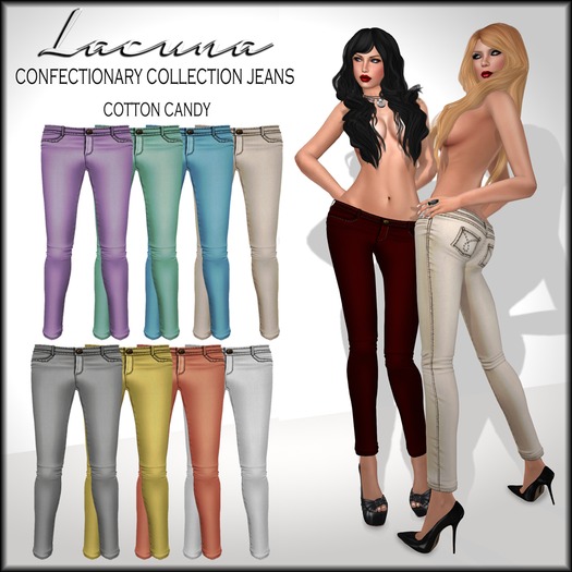 *LACUNA* Cotton Candy Jeans - FATPACK