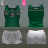 MEXICO 2014 - female top + shorts (MESH)