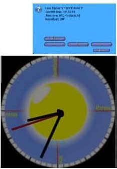 Wall CLOCK yellow