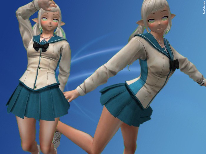 <<R-L>> School Dres Blue