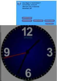 Wall CLOCK blue