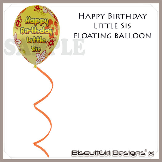Happy Birthday Sister Floating Balloon