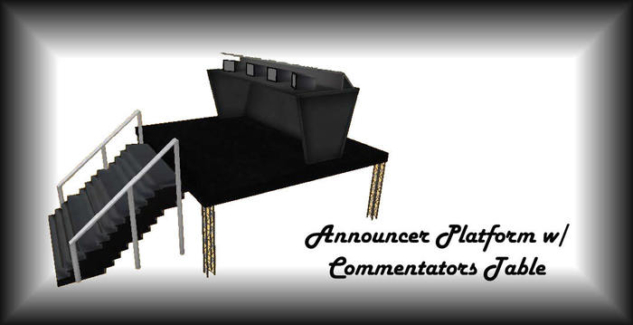 [KBM Prod. Ltd] Announcer Platform w/ Commentatory Table